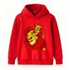 Kids Boys Girls Hooded Sweatshirt, Cute Father Son Lion Print Pullover Hoodie, Casual Long Sleeve Soft Warm Tops for Children Daily Wear