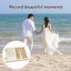 Handmade Engagement Guestbook 20 Pages Wooden Wedding Guest Book Creative Photo Frame Sign Signature Book