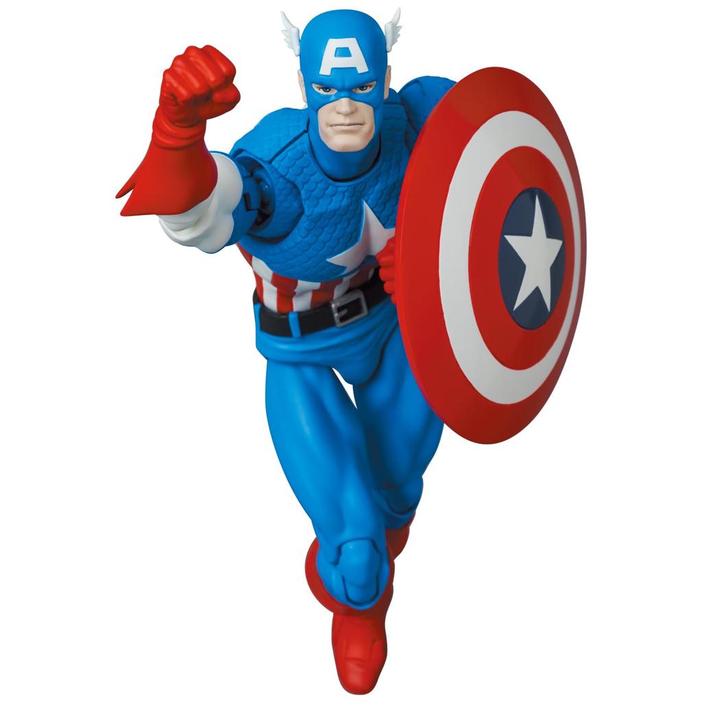 MAFEX No. 217 CAPTAIN AMERICA (COMIC Ver.) Non-scale Painted Action Figure, Approximately 160mm Tall