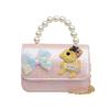 Adorable Cartoon Child Shoulder Bag Fashionable Chain Pearl Handbag For Girls