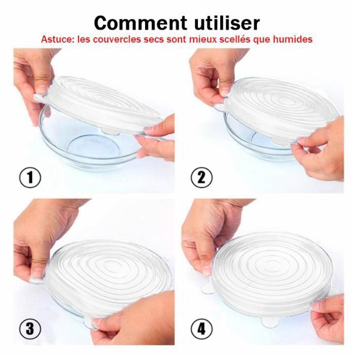 Silicone Lid - 12 PCS - Stretchable - Flexible - Reusable
