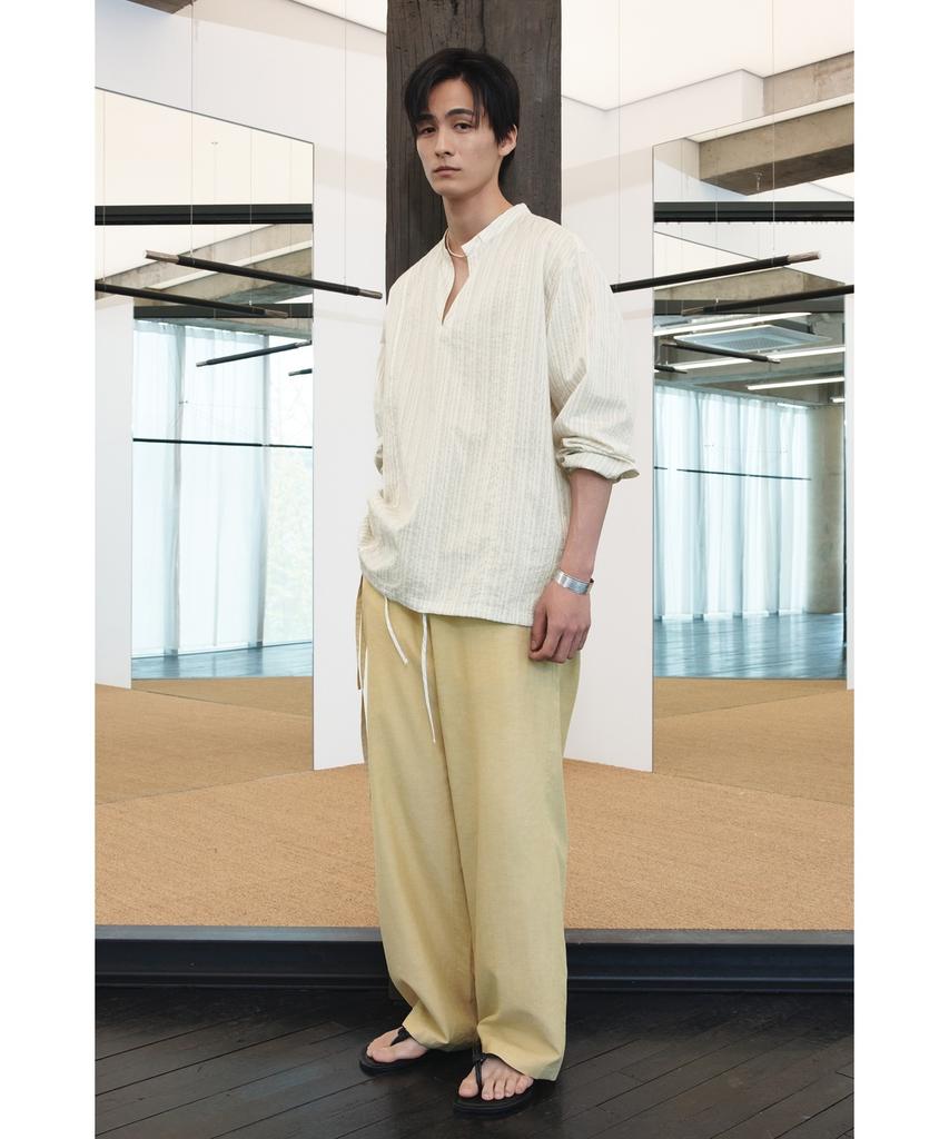 YOUTH Side String Pants - Light Yellow