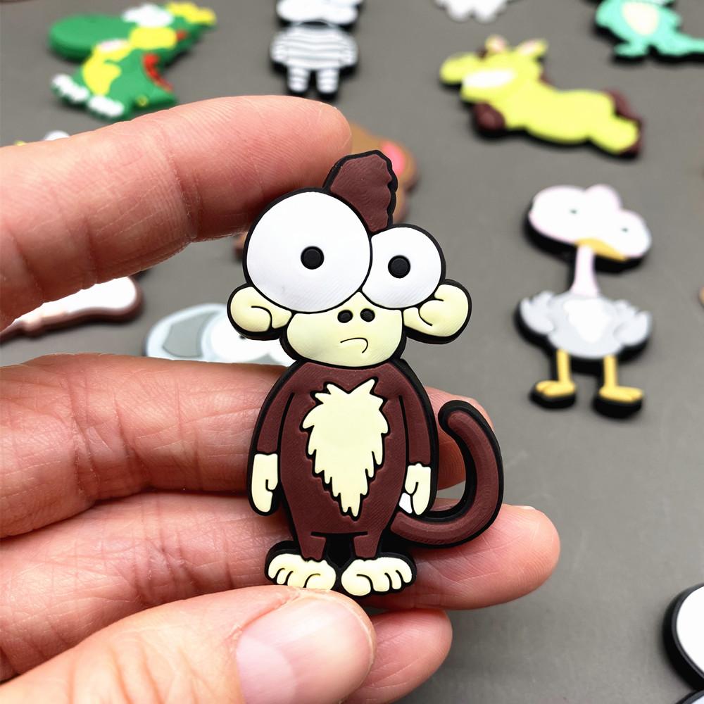Cartoon Animal Magnets for Fridge Decor Cute Fridge Magnet for Children Toddler Toy PVC Magnetic Accessories for Refrigerator