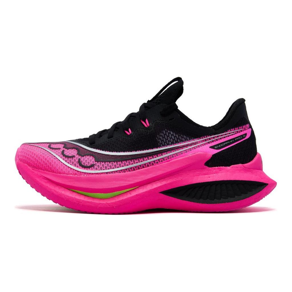 SAUCONY Endorphin Pro 5 Finger Carbon Plate Rebound Racing Training Long Distance Marathon Running Shoes Women Running Shoes Pink S11064-131