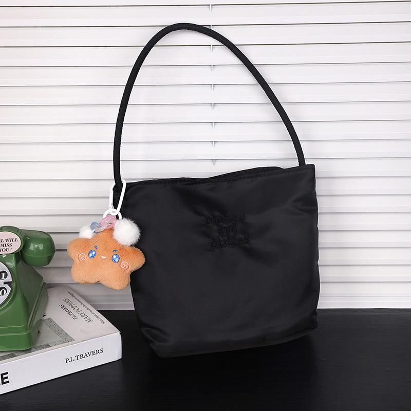 Korean Muçu Embroidered Women's Bucket Handbag - Available in Large & Small Sizes, Perfect for Weddings, Birthdays, or Banquets.