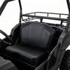 Rear Seat Backrest Cushion High Density for ATV, Black Passenger Support Pad with Padded Foam Feel, Contoured Shape, and Off-Road Riding Comfort