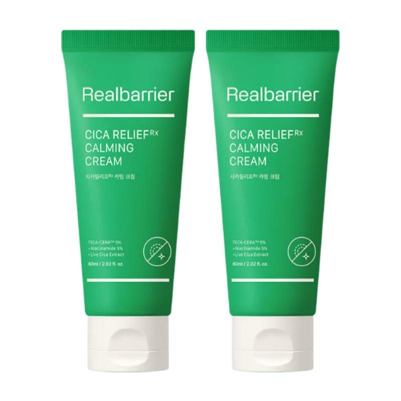 Real Barrier Cica Relief Rx Calming Cream 60ml × 2