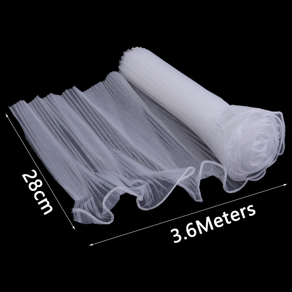 3.6M/Roll 28cm Flower Wrapping Paper Romantic Wave Yarn Lace Mesh For DIY Wedding Valentine's Day Gifts Bouquet Packaging Decor