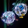 Colorful Butterfly Solar Butterfly Ball Light Waterproof LED Hanging Light  Night Lighting