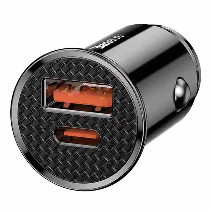 Car Charger Baseus Circular Pd Qc4.0+ 5A 30W (Black)