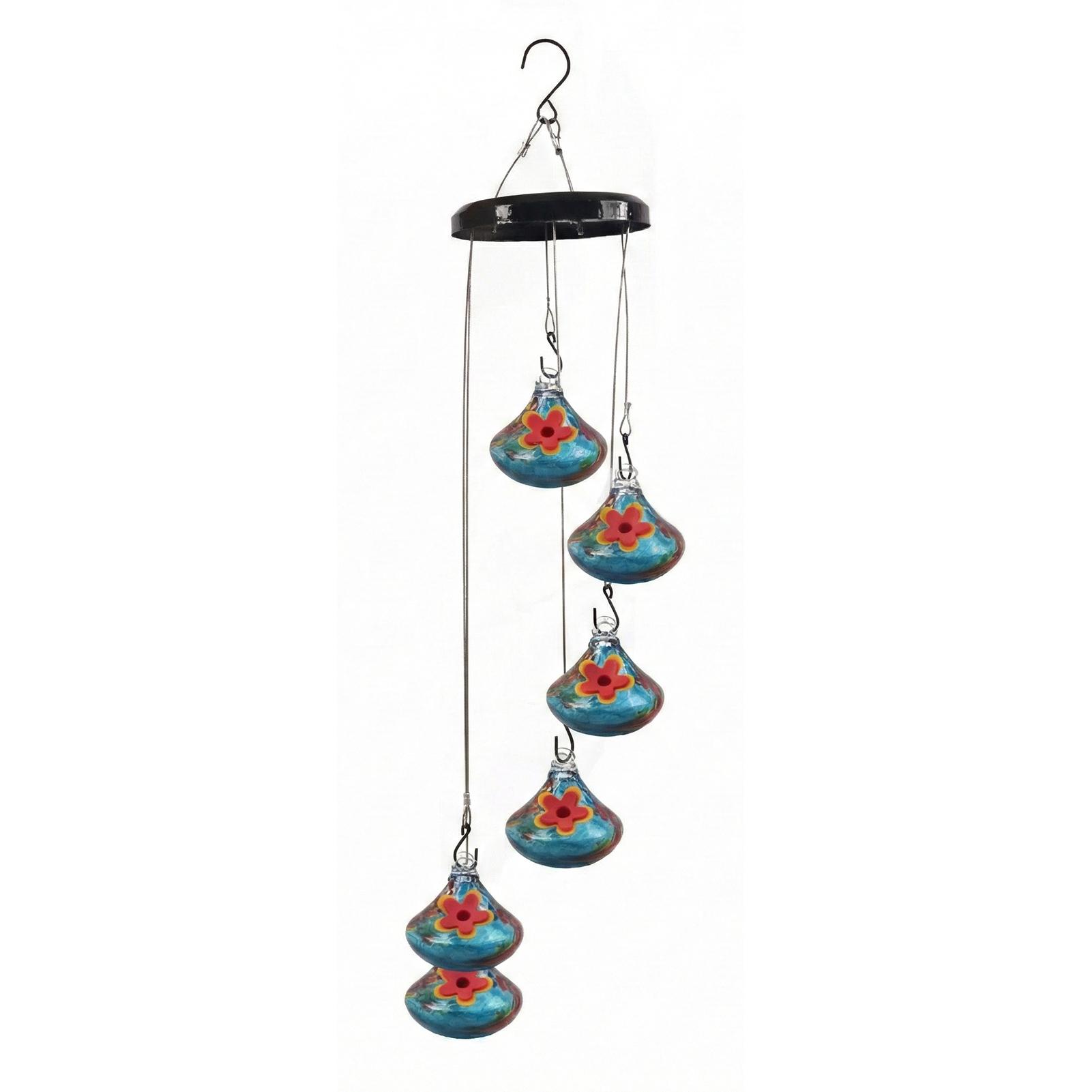 

Hummingbird Feeder Outdoor Hanging Headak Life Style Decorative Feeding Water with Metal Hook for Garden Yard