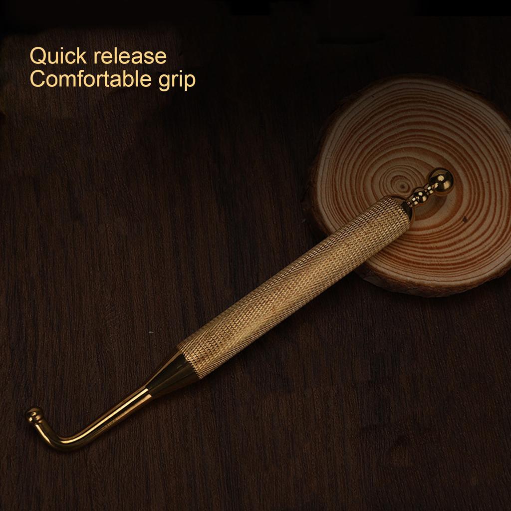 Brass Acupressure Bar Massaging Gua Sha Muscle Pulling Manual Brass Facial Reflexology Pen