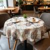 Kitchen Dining Table Protection Thickened Cotton Fabric Round Table Cloth