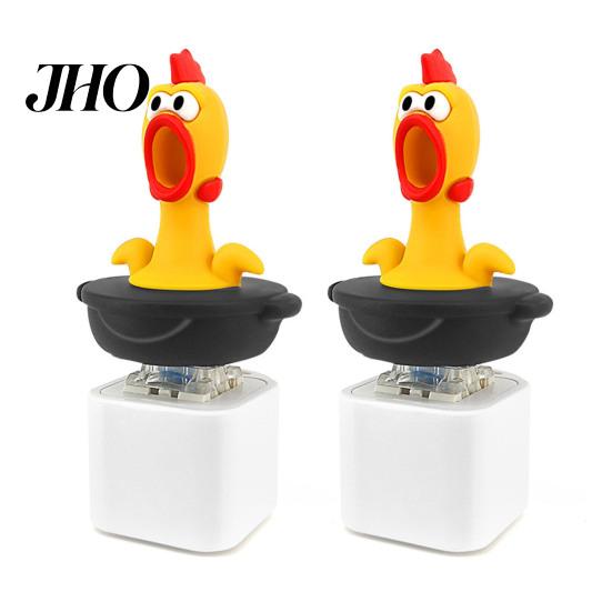 Animal Sound Keychain 1/2Pcs Seagull Mine Button Keychain, Rechargeable Fidget Clicker with Real LED Light & Light, Mini Hanging Buckle Toy