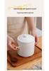 Ceramic Double Lid Stew & Soup Pot with Double Ears for Steaming & Stewed Eggs