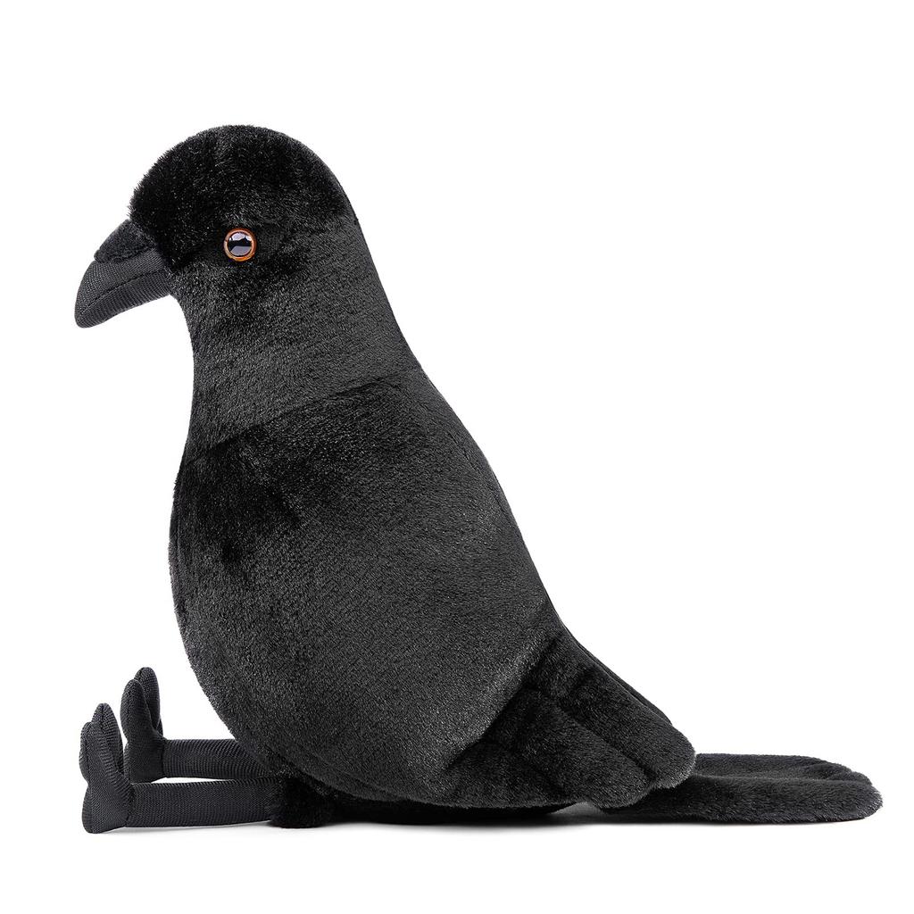 ZHONGXIN MADE Crow Plush Toy Bird Toy, Black Crow, Soft Body Pillow, Shop Decoration, Sleeping Pillow, Gift, Cute, Fluffy, for Girls and Boys