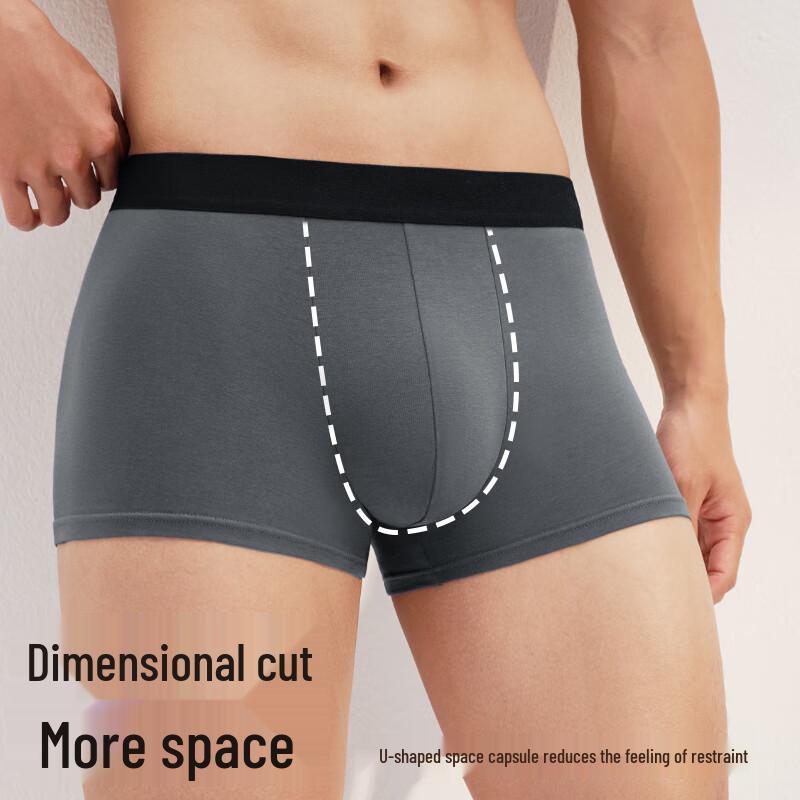 JD Sourced Men's 4-Pack Antibacterial Cotton Boxer Briefs