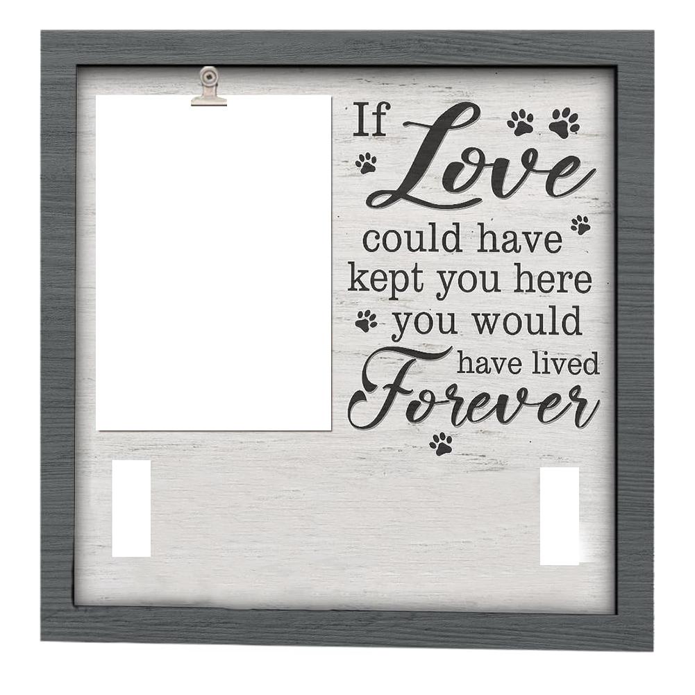 Collar Holder Frame Dog Loss Keepsake Distressed White Background Heartfelt Inscription Elegant Memorial Keepsake