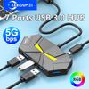 7 Portów USB 3.0 HUB Stacja Dokująca Typu C 5Gbps Szybka Transmisja Adapter Rozdzielacza Do Laptopa Dysk Twardy Mysz Klawiatura