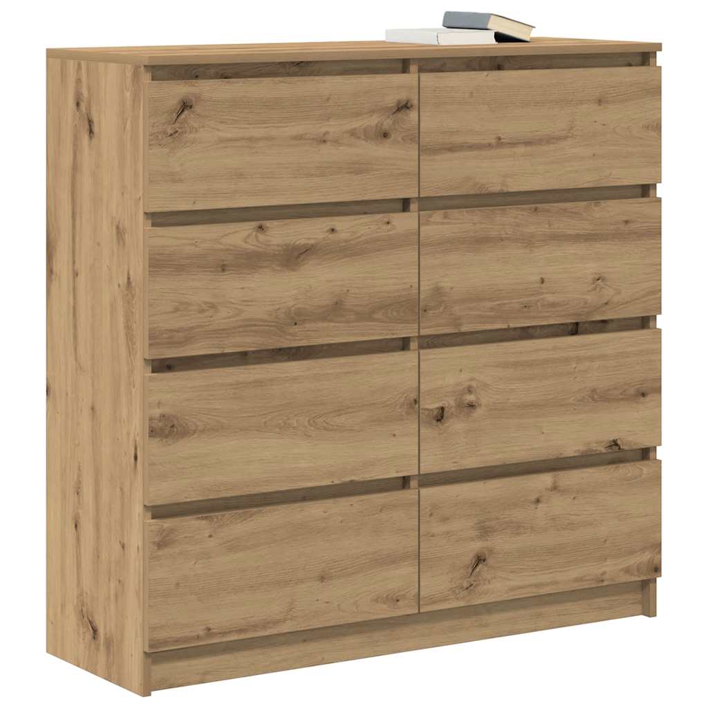 Artisan Oak Sideboard 100 x 35 x 99 cm Engineered Wood