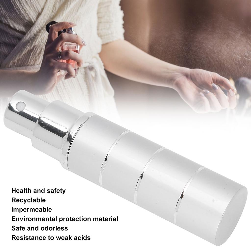 5pcs Perfume Bottle Refillable Liquid Empty Container Glass Portable Atomizer Holder 10ml