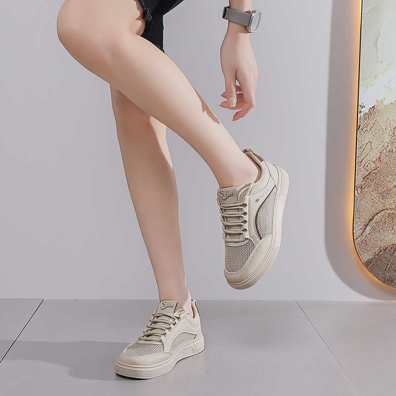Fashion Natural Leather Normal Leather Women Sports Sneakers Mary Jane Boots Boots Sports Women's Shoes Beskets Tennes Real