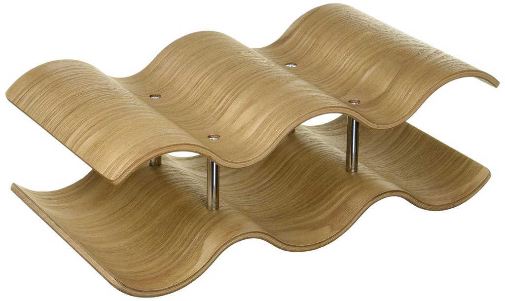 Kinto Wine Rack, 5-Bottle Capacity, Willow Design, Wine Bottle Storage, 45161