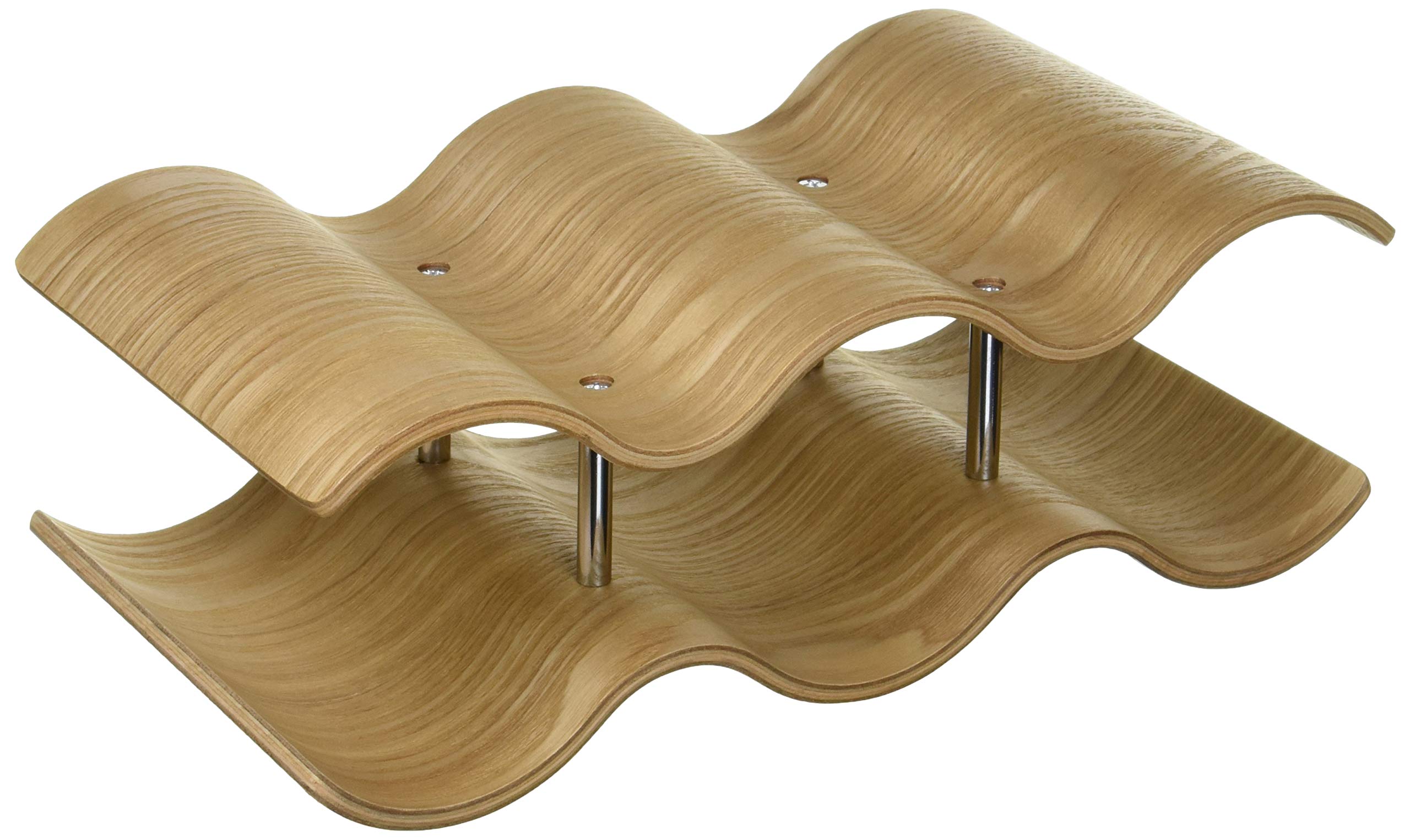 

KINTO Wine Rack, 5-Bottle Capacity, Willow Design, Wine Bottle Storage, 45161