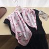 American retro imitation silk printing silk scarf small square scarf high-end shawl sunscreen neck scarf headscarf scarf new