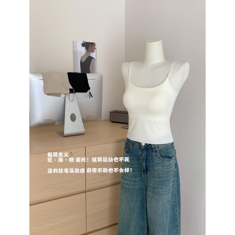 Women Summer Thin Strappy Comfortable Push Up Wireless Bra For Small Chest