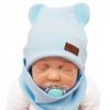 Niebieski Komplet Bear Czapka Komin 38-40 Hello