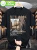 T-shirt Unisex New York City da Uomo - 100% Cotone Maglietta a Maniche Corte Stampata con Monumenti di New York, T-sh con Modello Statua della Libertà...