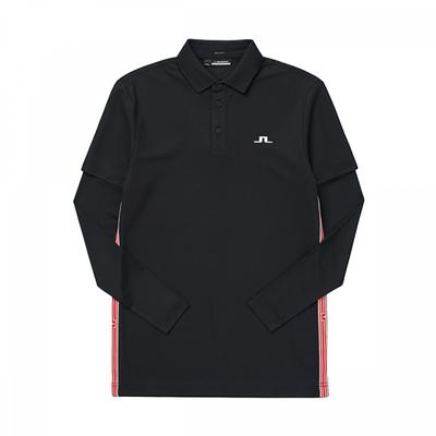 Jay Lindberg Gmjt08584 9999 Liam Regular Fit Polo Golf Men S Long Sleeve Tee