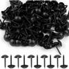 100Pcs Upholstery Tacks Black - 7x13mm Furniture Thumb Tacks - Metal Thumb Tack Round Head P Decorative Upholstery Nails for Cork Board DIY Projects