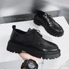 Fashion 2025 New Leather Shoes Men's Spring Breathable British Style Casual Men's Shoes Casual Business Leather Shoes