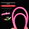 Pink High-Temperature Resistant Silicone Water Pipe - Tear-Resistant, Food-Grade Hose for Household Dispensers