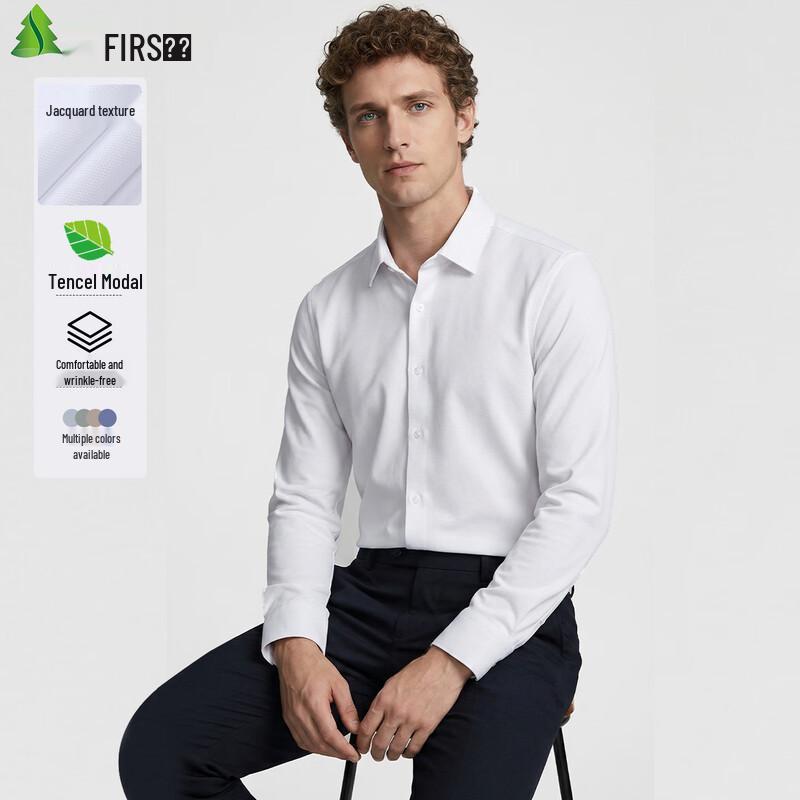 FIRS Men s Tencel Modal Wrinkle-Free Long-Sleeve Shirt 42