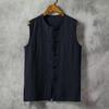 Men's Retro Style Loose Cotton & Linen Sleeveless Vest