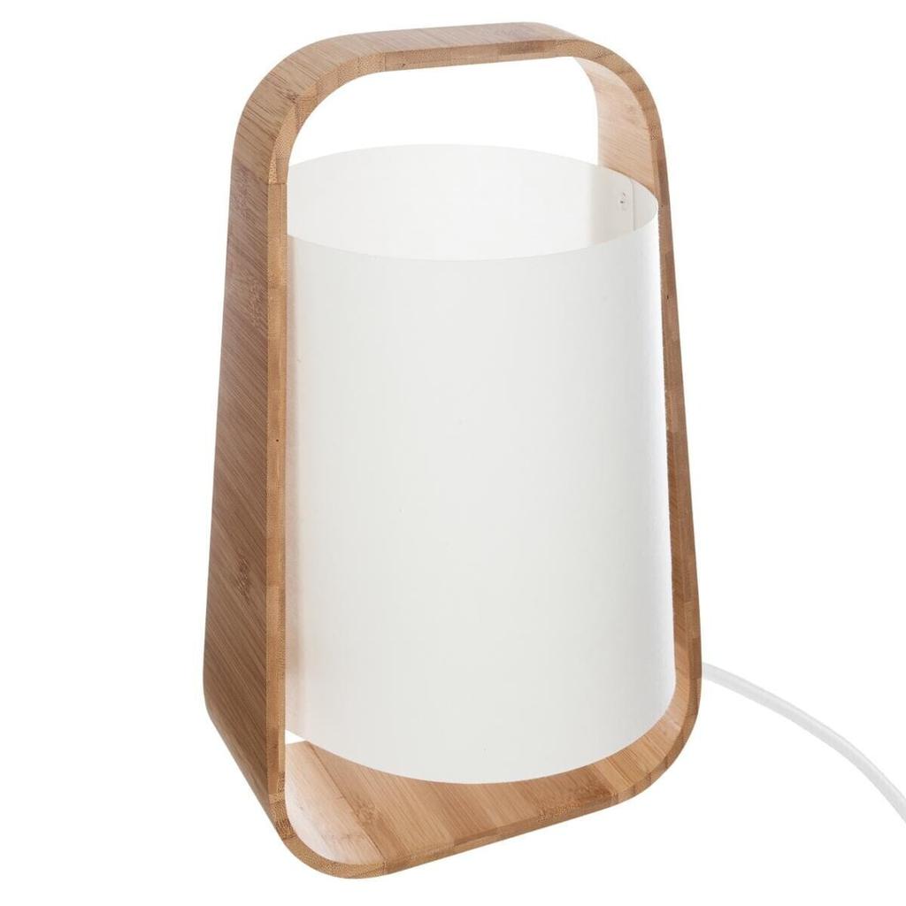 Rex Table Lamp White Bamboo Scandinavian Style