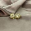 Animal Series Fashion Horse Wings Star Diamond Stud Earrings In Stock