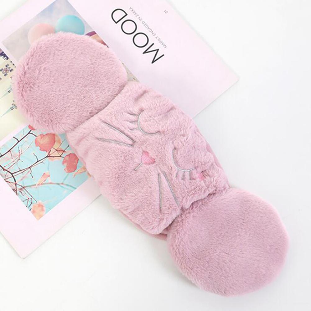 

Женская теплая маска 2 в 1, наушники с рисунком кота, осень-зима, сохраняющая тепло, защита от холода, утолщенная плюшевая одежда для верховой езды и отдыха на открытом воздухе