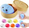 Toys Giant Dumpling Mystery Box: Maltose Texture Squishy Toy with Steamer, Aesthetic Taba Stress Ball, Sensory Office Fidget