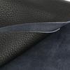 3.5mm Thick Cowhide Leather DIY Leather Table Cushion, Top Layer Cowhide Cooling Mat Leather Mattress, Sofa Cushion, Pure Black
