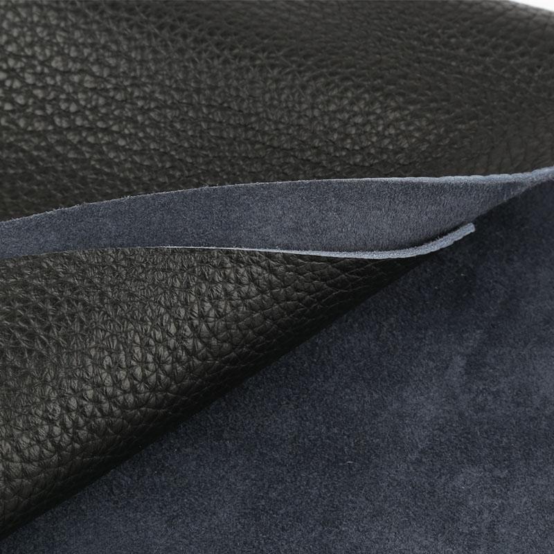 3.5mm Thick Cowhide Leather DIY Leather Table Cushion, Top Layer Cowhide Cooling Mat Leather Mattress, Sofa Cushion, Pure Black