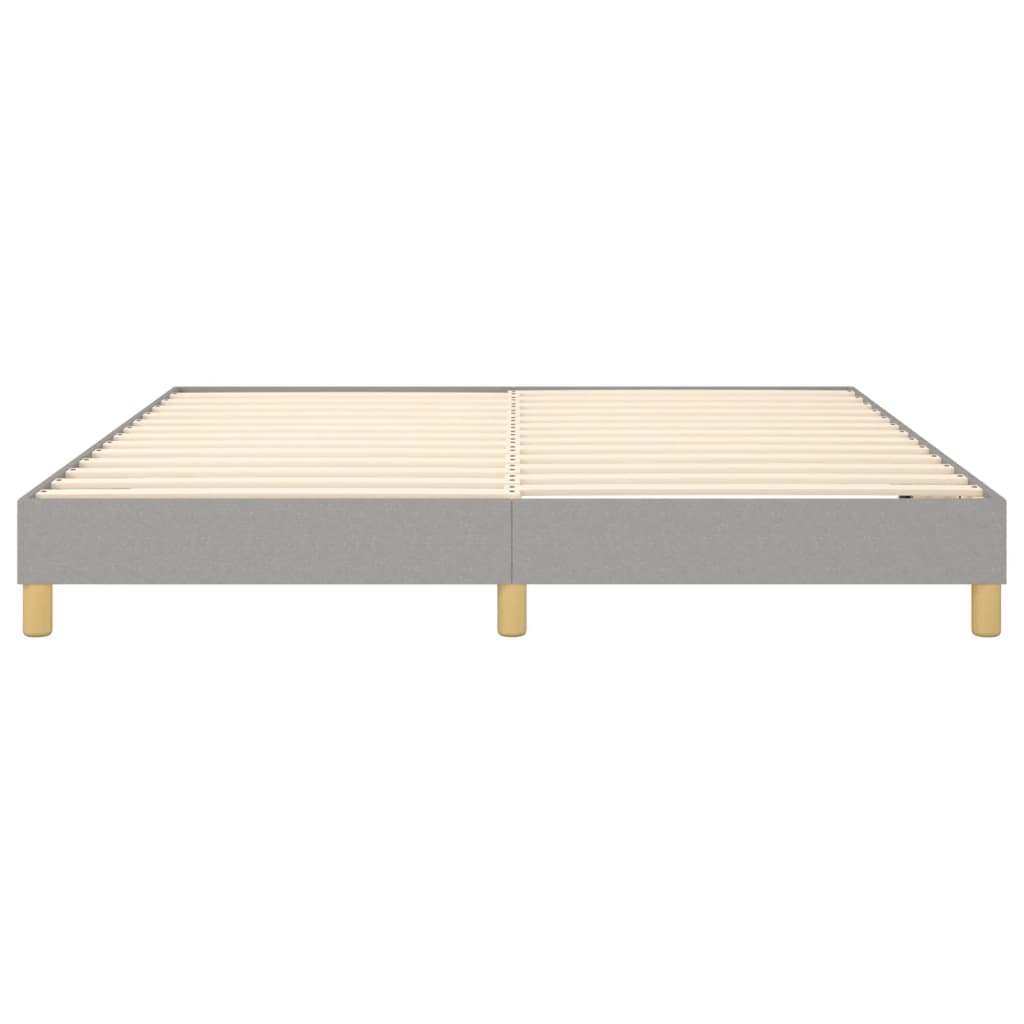Vidaxl Bed Frame Without Mattress, Light Gray, 160X200 Cm, Upholstered