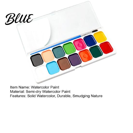 Portable Painting Kit Watercolor Paint Set Washable Solid Palette Bright Drawing Tools for Children Colors Pigment Kit Kids And Beginners