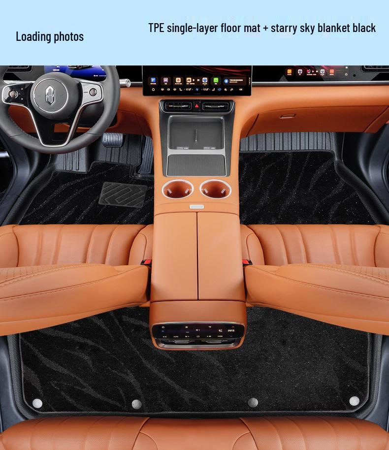25-Model Double-Layer TPE Floor Mats for AITO M7, Car-Specific Original Color