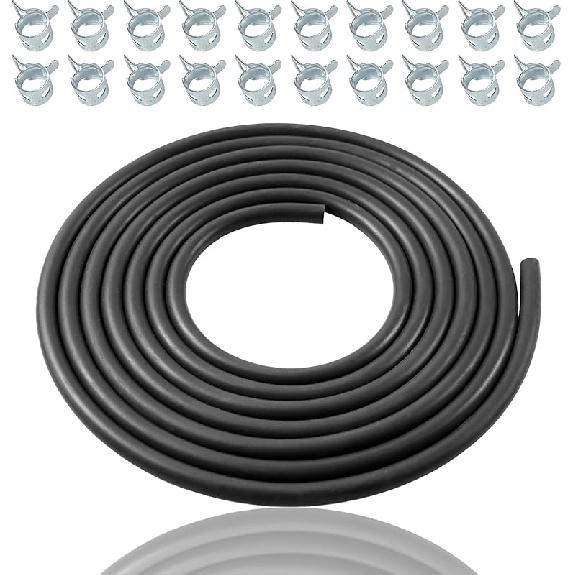10 Feet 3/16 Inch ID Fuel Line Hose Compatible With Honda Champion Predator Briggs & Stratton Kohler Kawasaki Small Engine Generator Kart Minibike