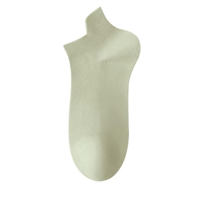 Summer Thin Pure Cotton Anti-odor and Anti-athlete Socks That Won't Fall Off, and White Sports Women's Spring and Summer Boat Socks