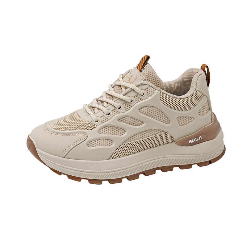 

Fashion Females Elegant Fashion Ladies Shoes 2025 New Luxury Designer Platform Woman Sports Breathable Mesh Trend Flat Casual Sneaker 35
